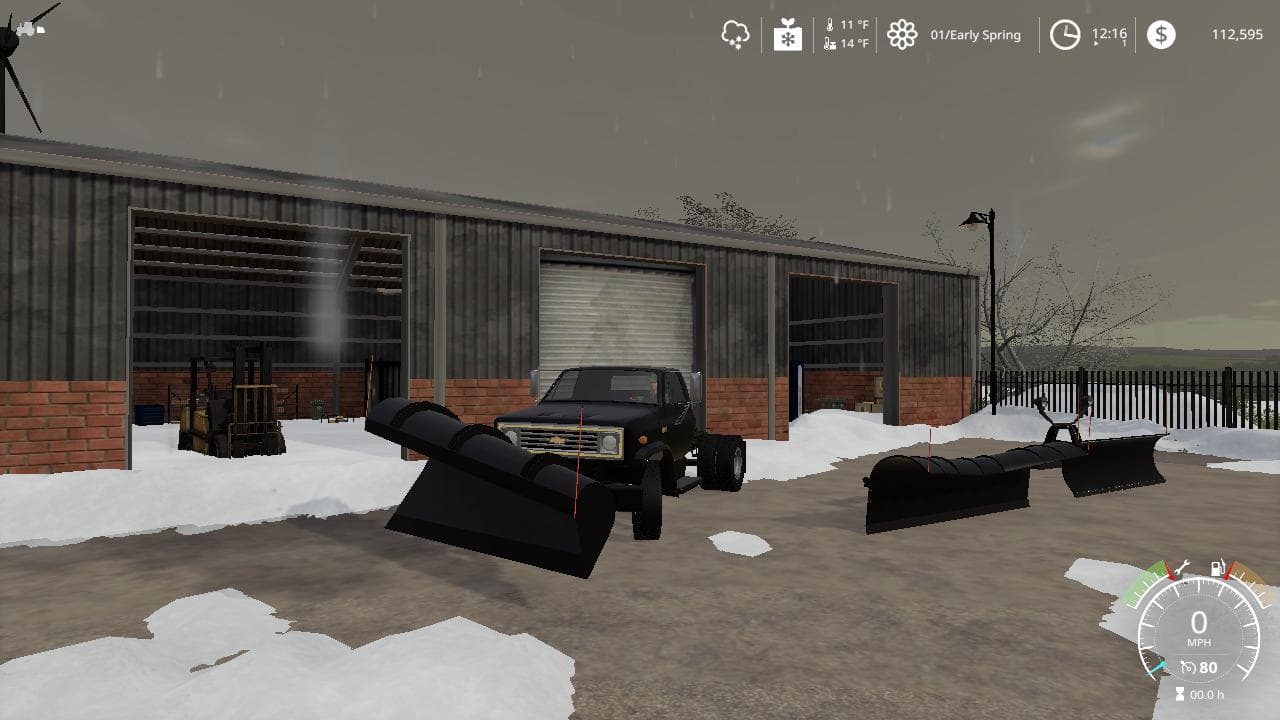 Chevy C70 snow plow truck 4