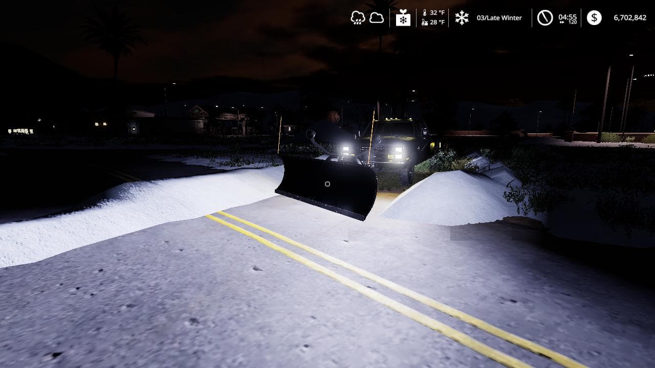 Chevy K30 dually snow plow 4