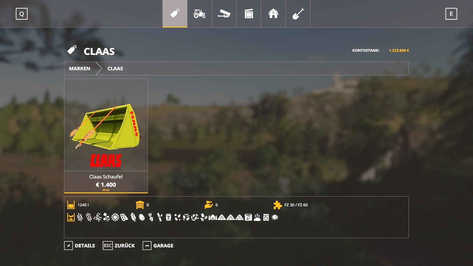 Claas Bucket 2