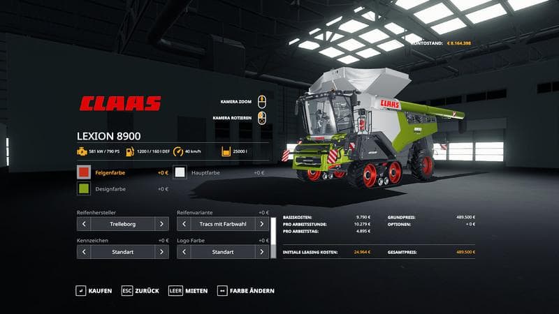 Claas Lexion 8900 Pack 4