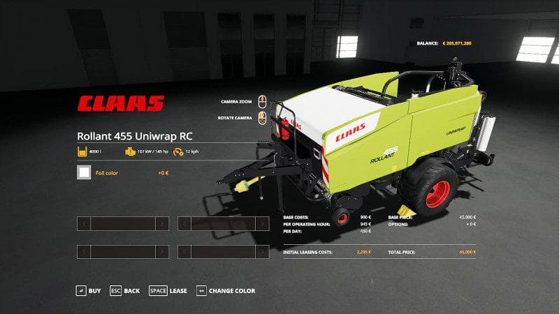 Claas Rollant 455 Uniwrap RC 2