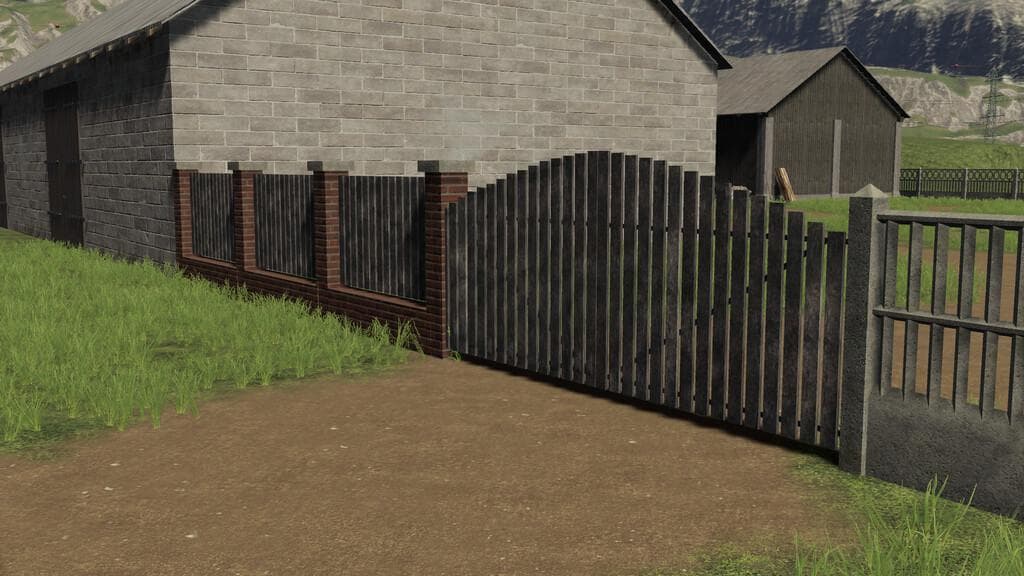 Concrete And Brick Fences Pack 3