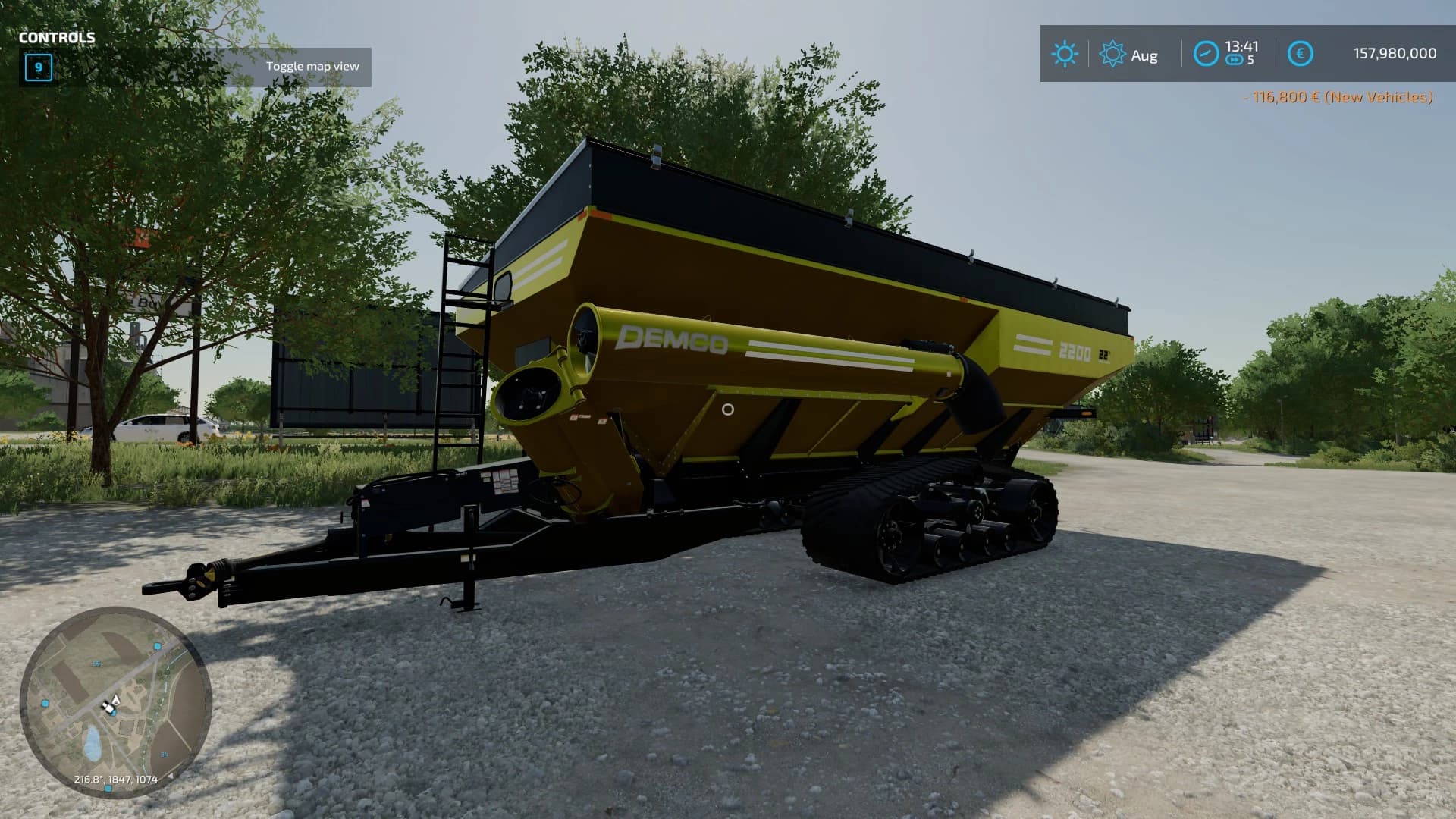 DEMCO AUGER WAGON COLORABLE 3