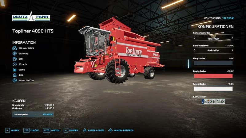 DEUTZ FAHR TOPLINER 4