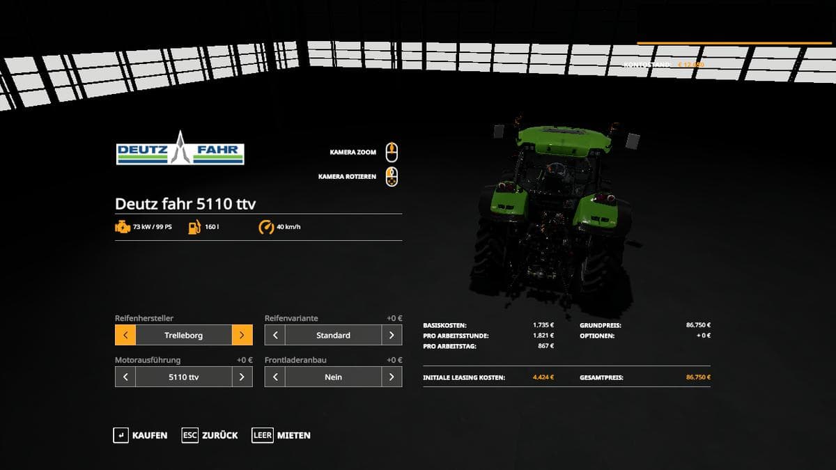 Deutz fahr 5110 ttv