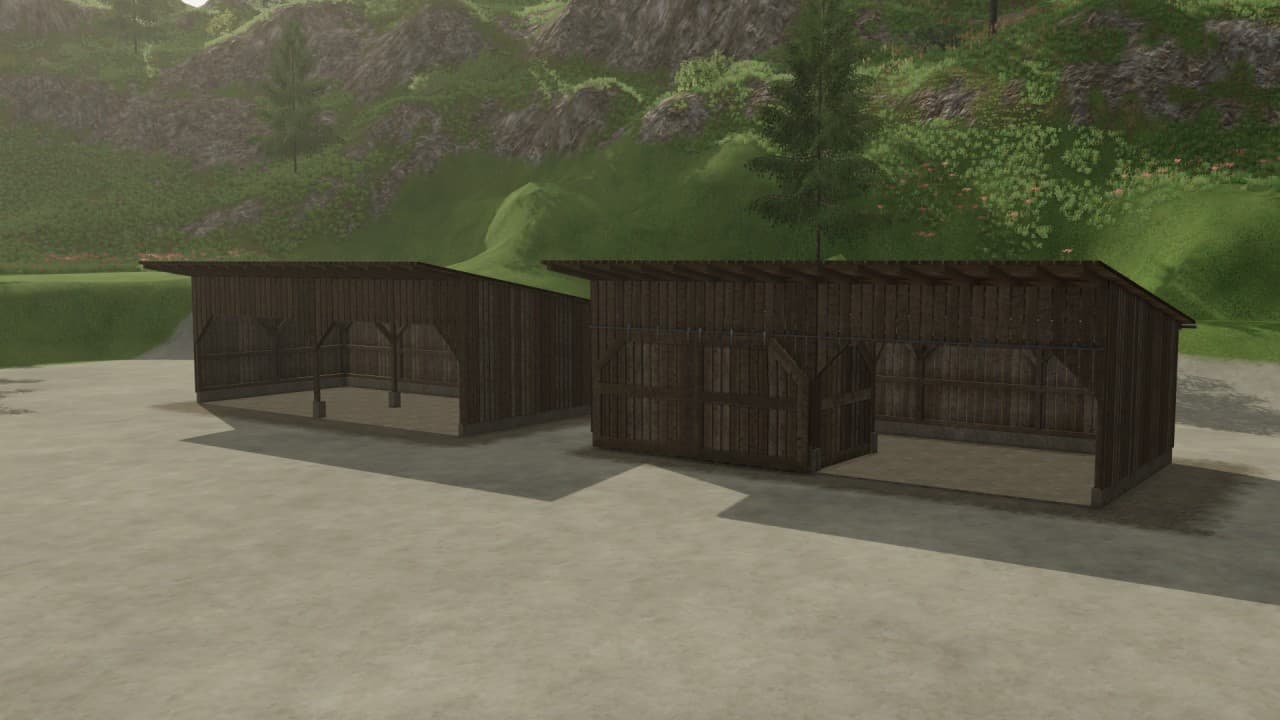 Double-door wooden shed 3