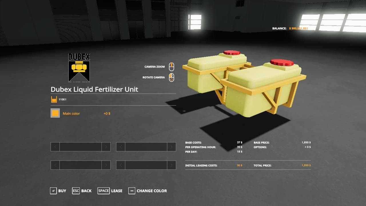 Dubex fertilizer tank beta 4