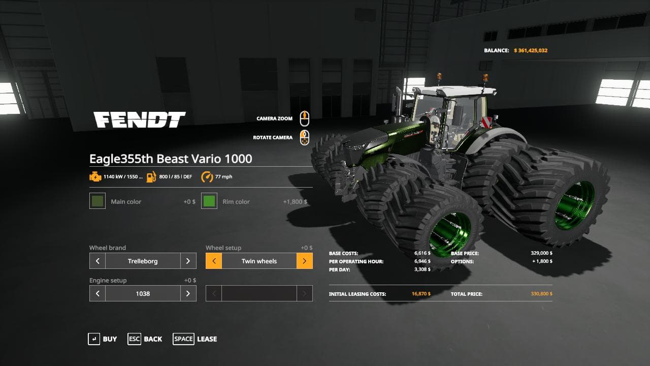 EAGLE355TH BEAST VARIO 1000 4