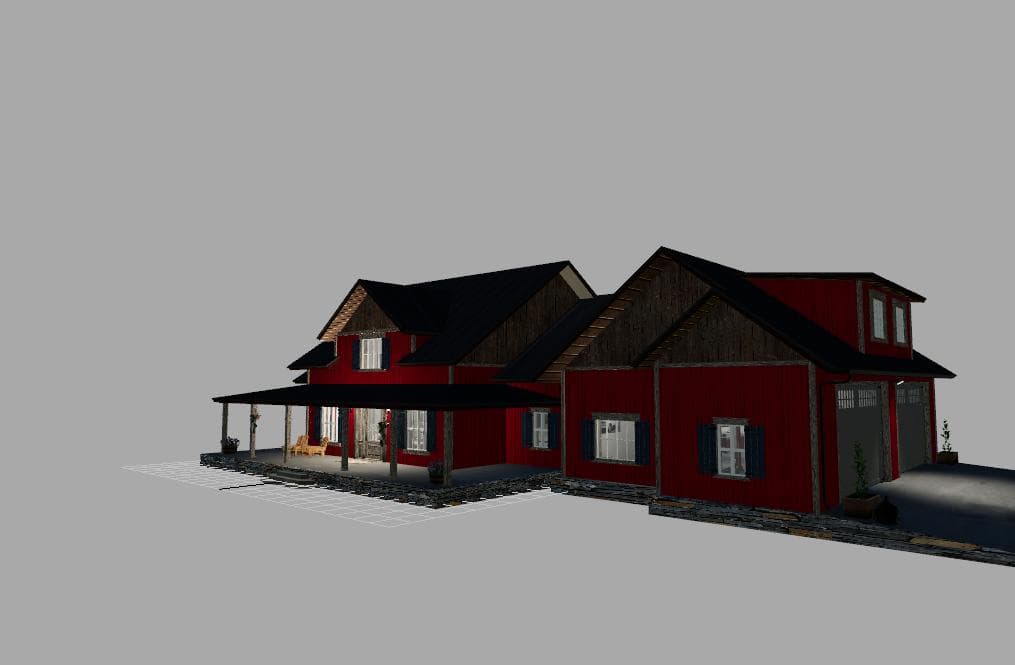 EMR FARMHOUSE RETEXTURE IN RED 2
