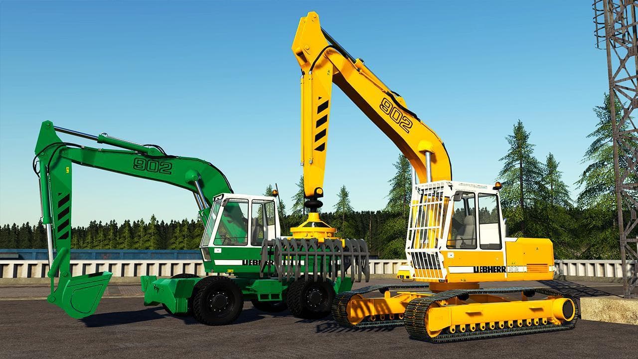 EXCAVATRICE LIEBHERR 902 PACK 3