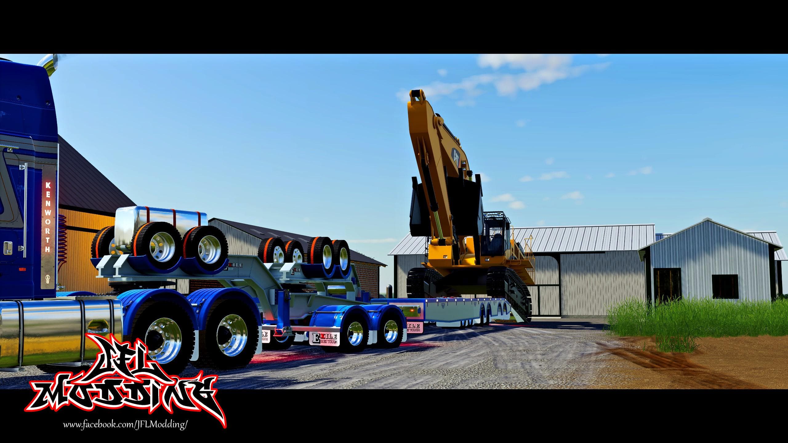 Exile Low Loader with jeep 5