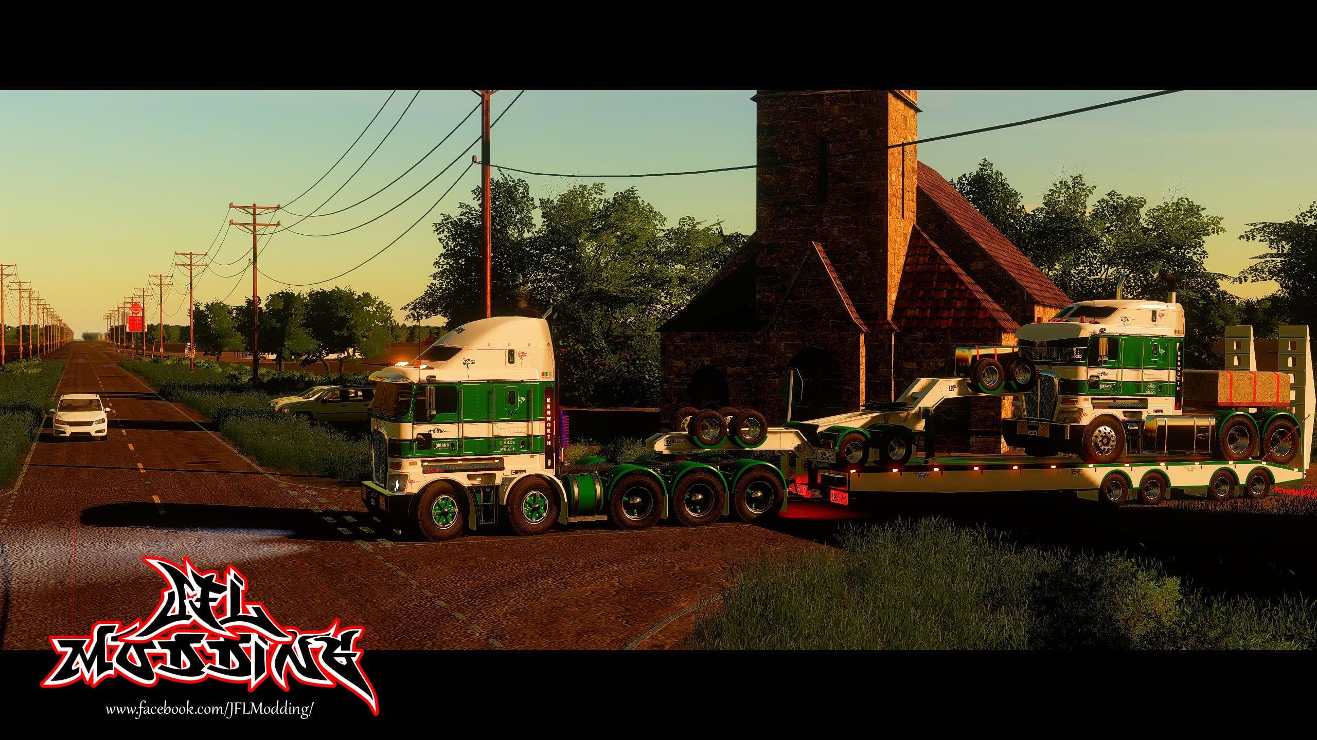 Exile Low Loader with jeep 4