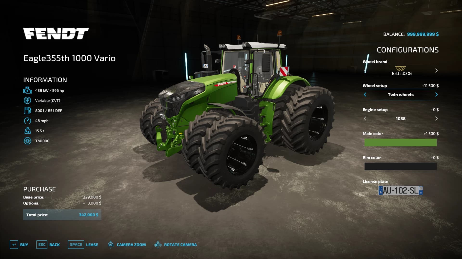 FENDT 1000 VARIO TRACTOR