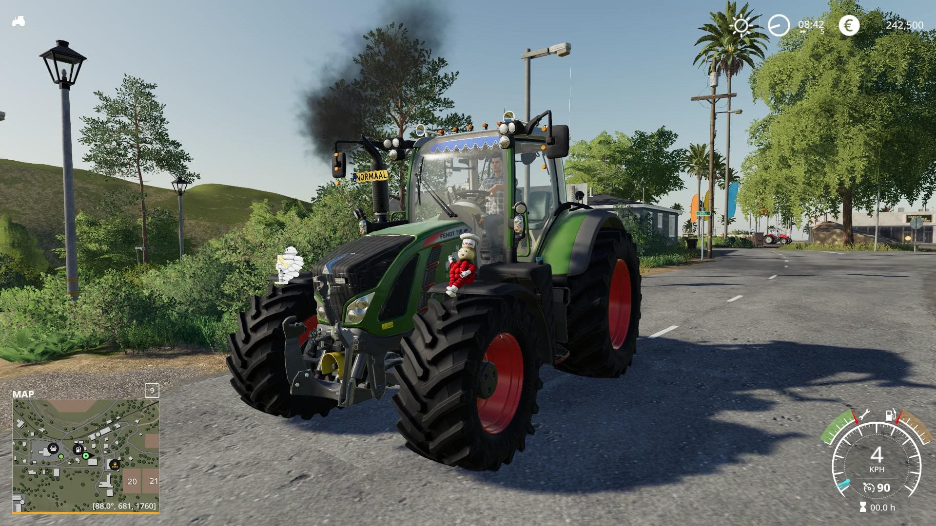 FENDT 724 WITH SMOKE 4