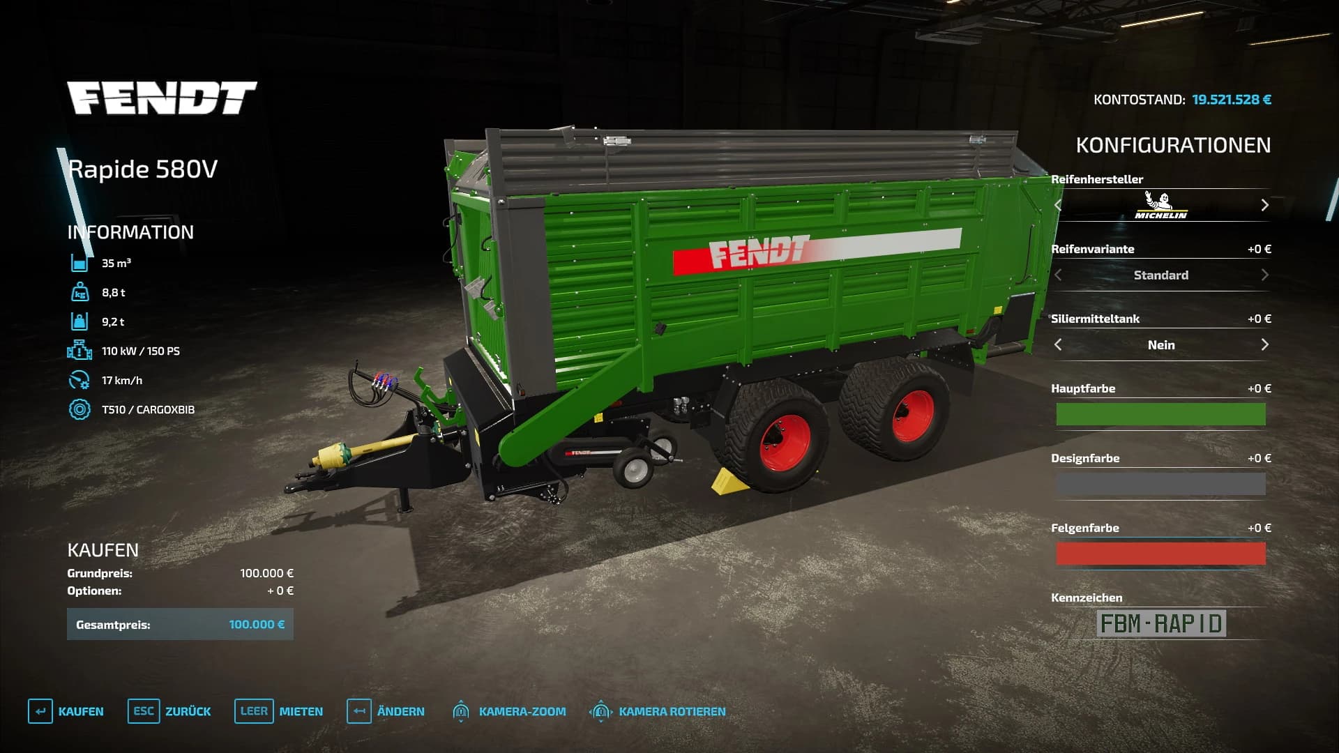 FENDT RAPIDE 580