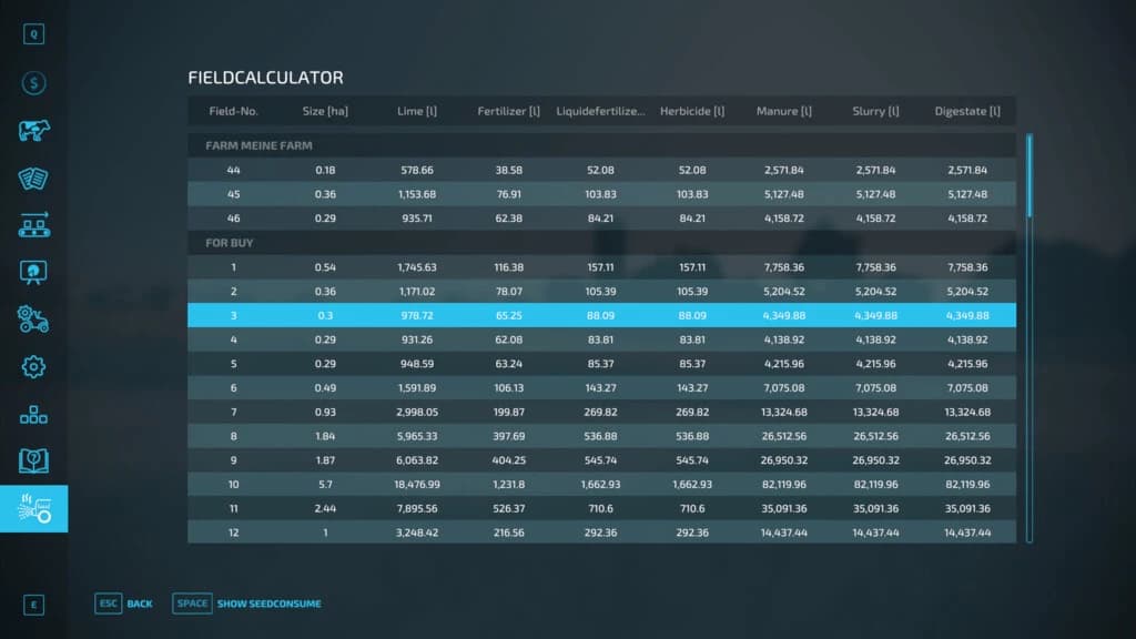 FIELD CALCULATOR 3
