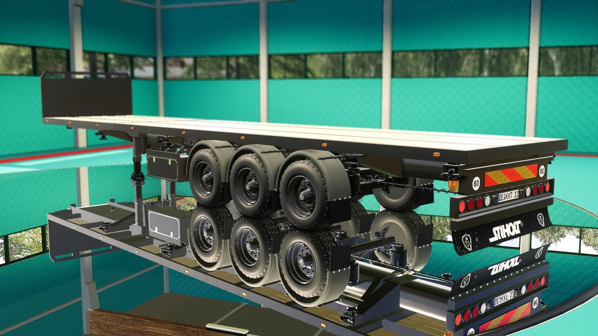 FLATBED HOLLAND STYLE TRAILER 3
