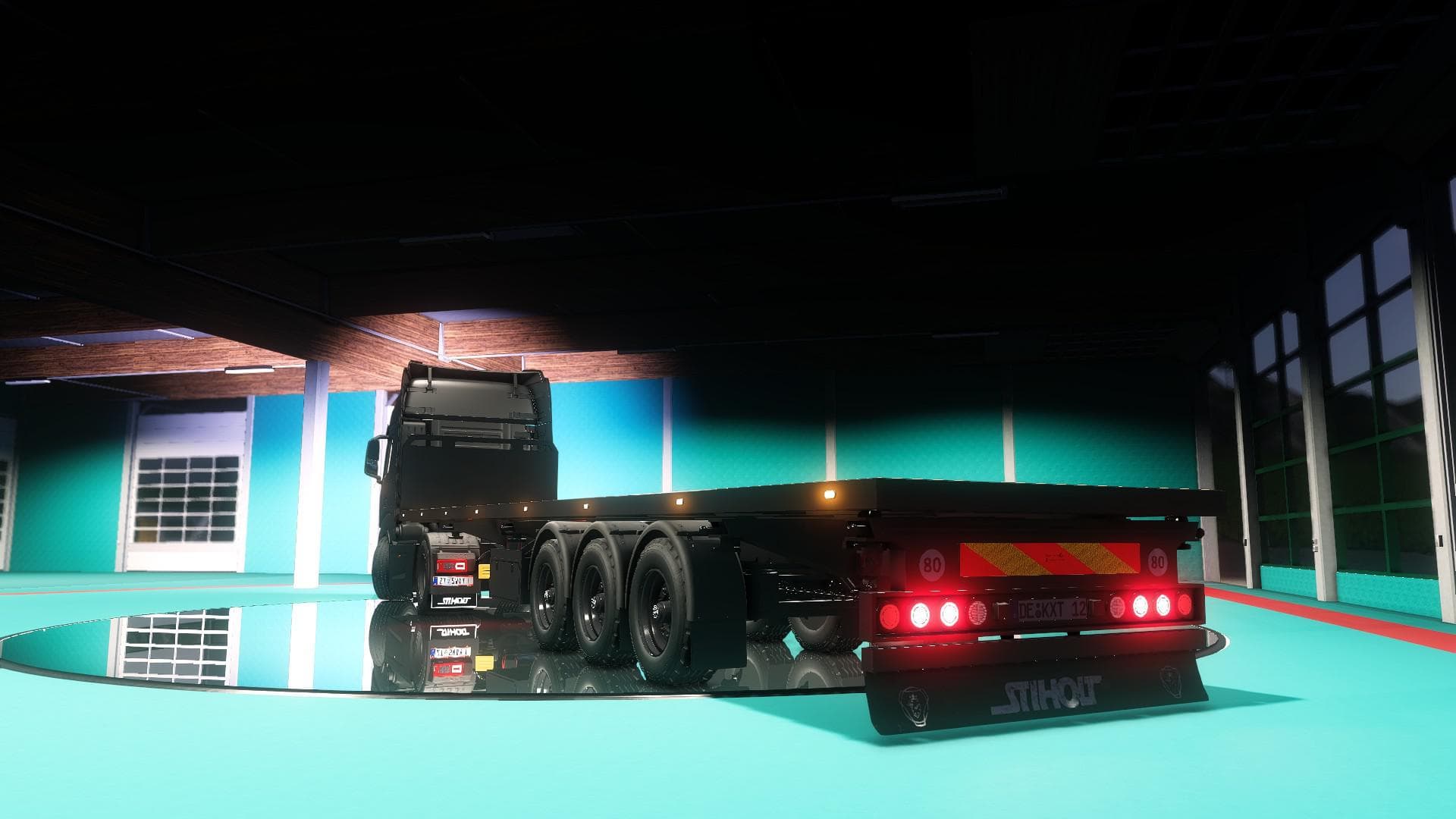 FLATBED HOLLAND STYLE TRAILER
