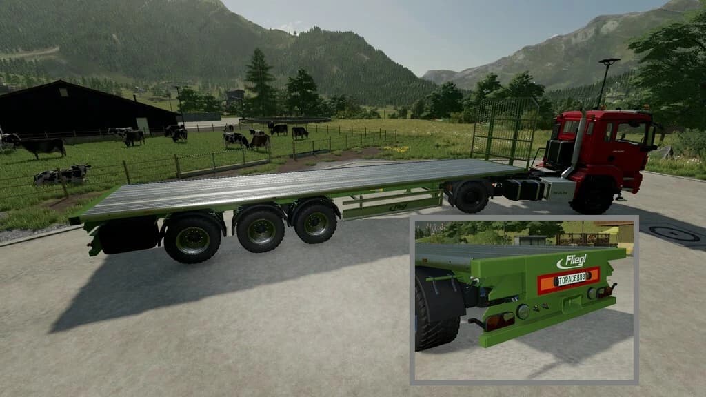 FLIEGL FLATBED SEMITRAILER 3