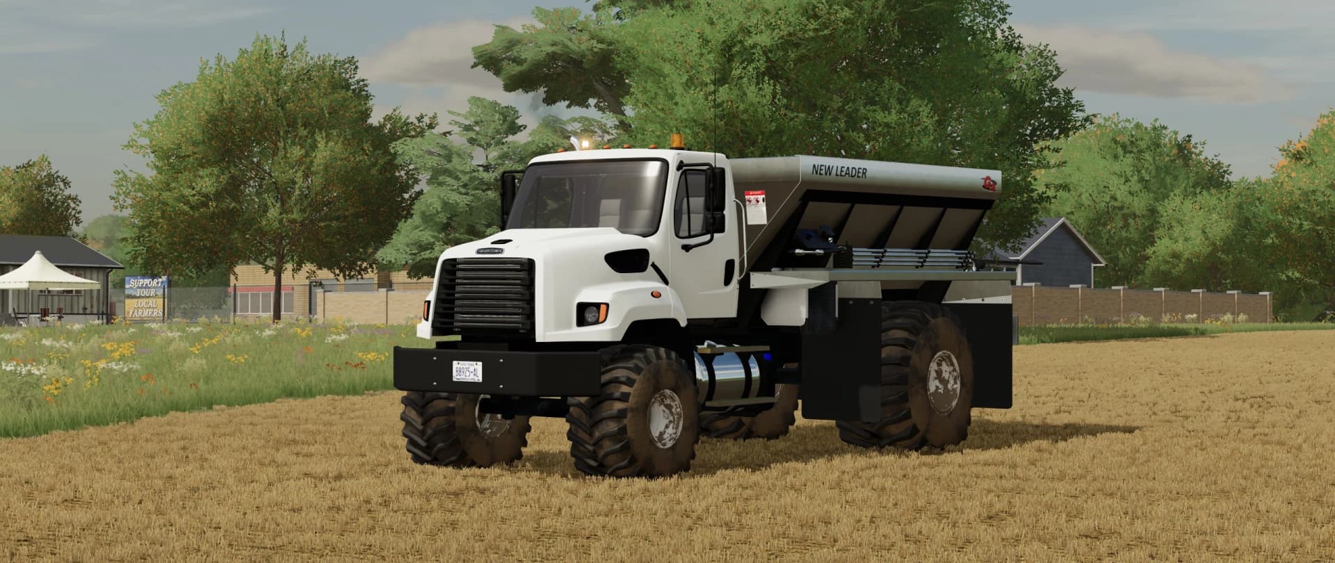 FREIGHTLINER 108SD WITH NEW LEADER L4330G4 LIME / FERTILIZER SPREADER 3