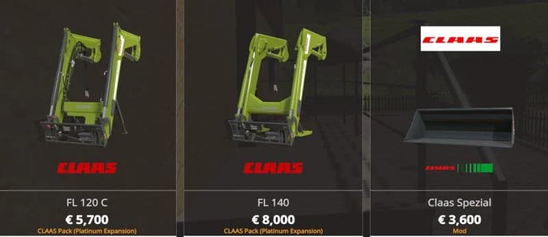 FRONTLADER SHOVEL CLAAS PACK