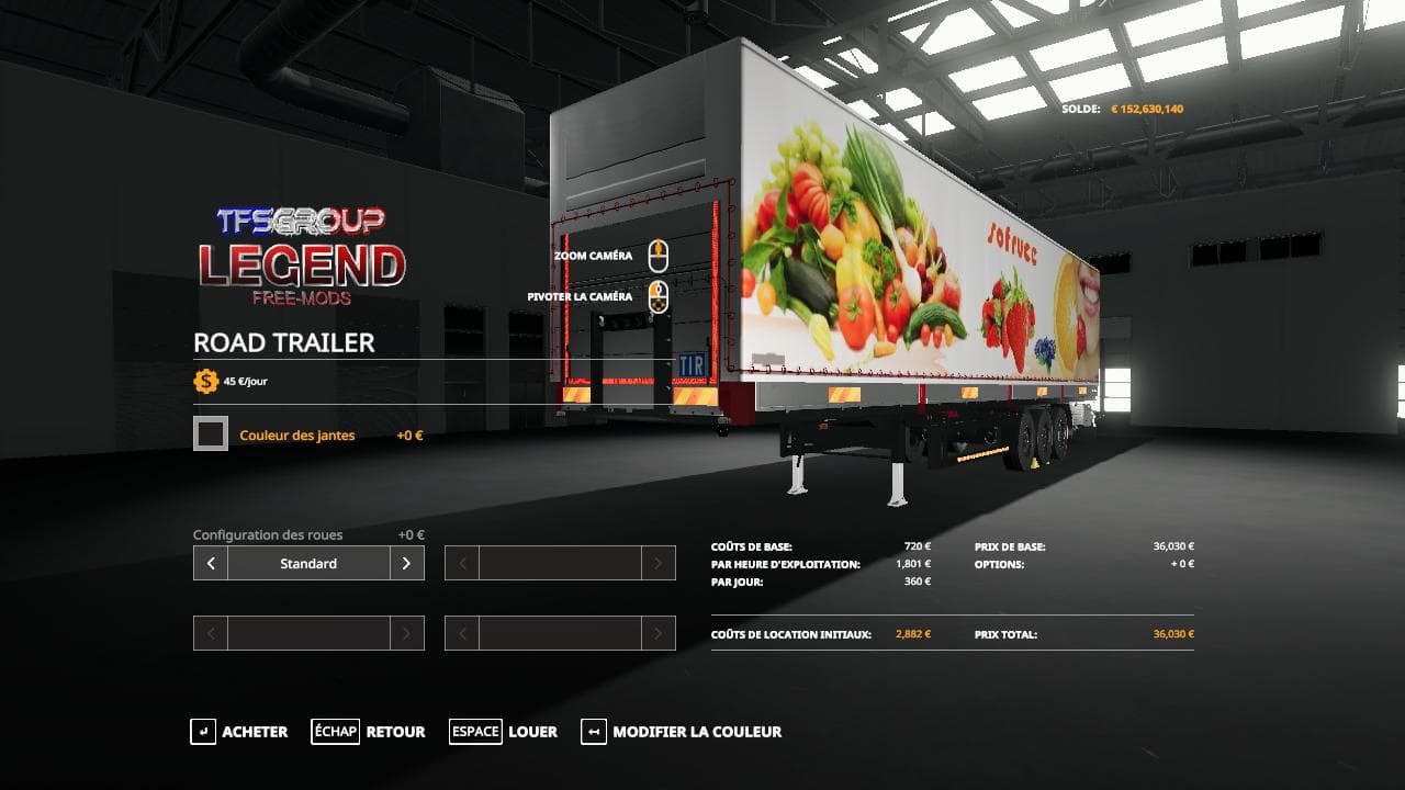 FS19 ROAD TRAILER SOFRUCE