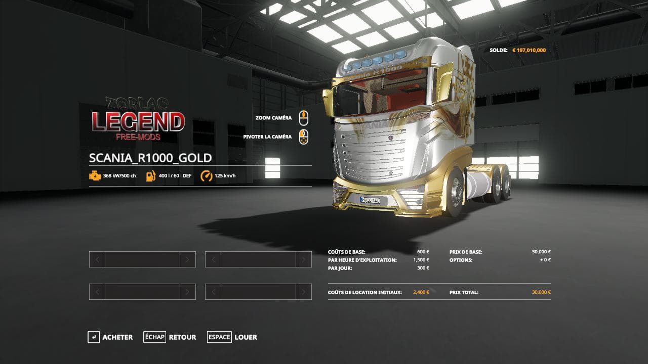 FS19 SCANIA R1000 GOLD 2