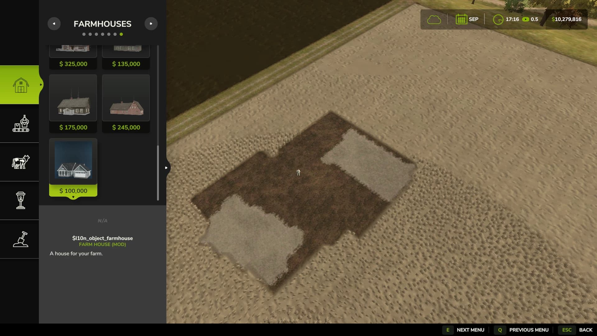 Farmhouse with garage