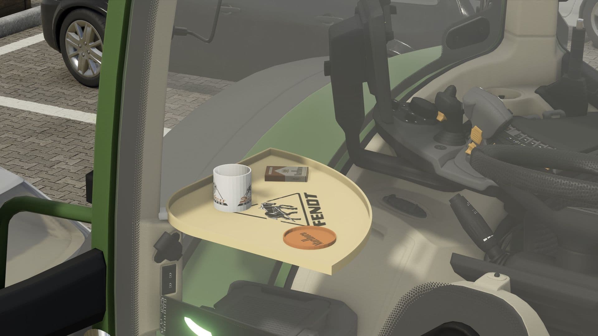 Fendt table with decoration (Prefab) 6