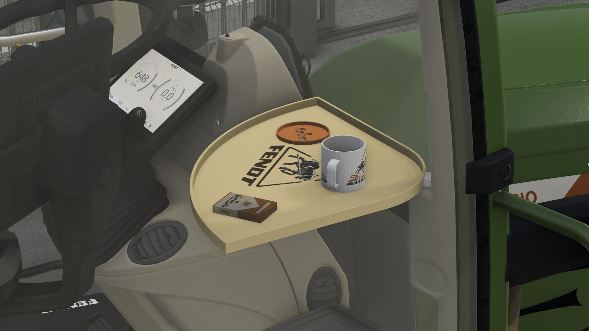 Fendt table with decoration (Prefab) 5