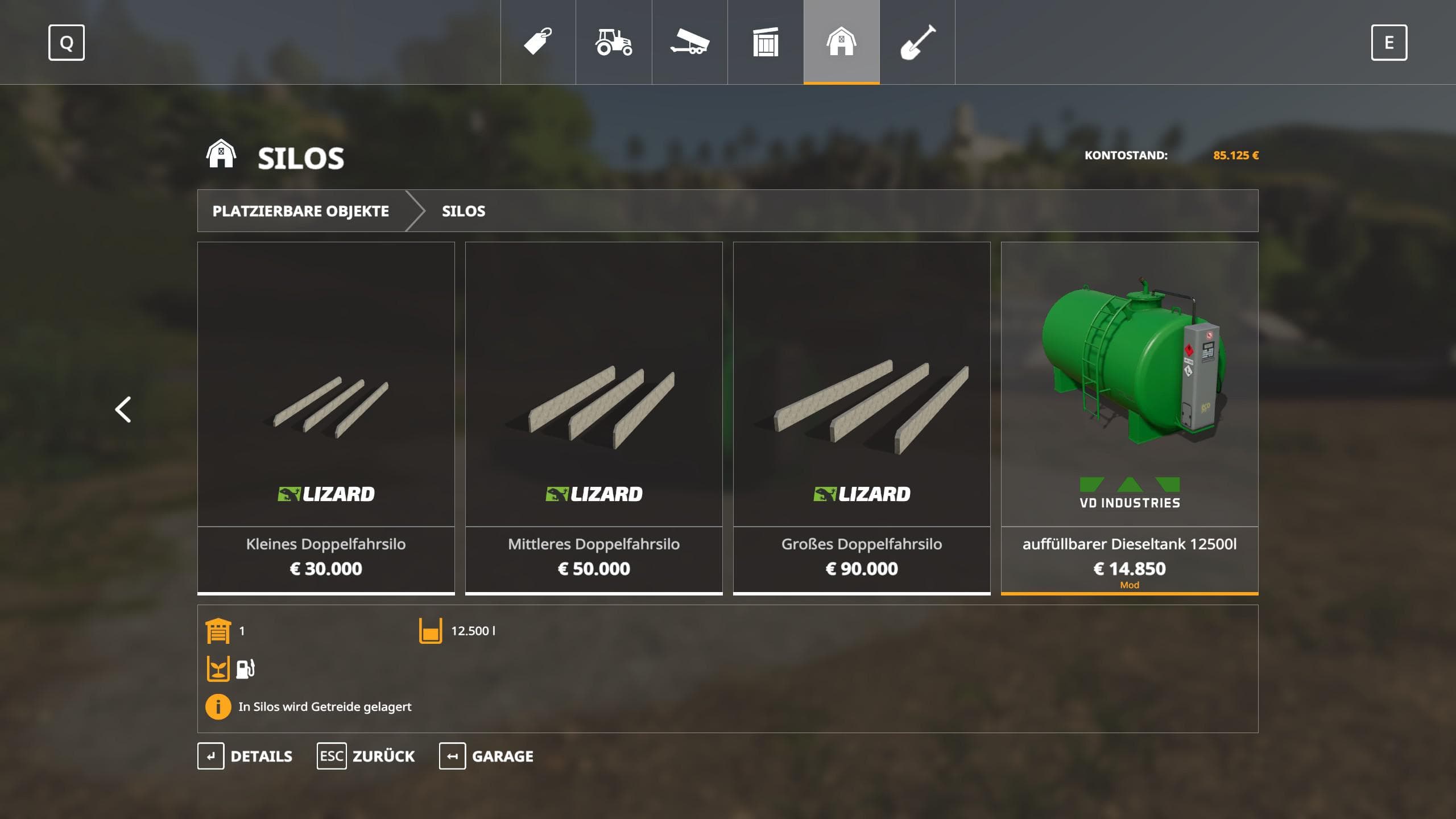 Fillable Fueltank 12500l