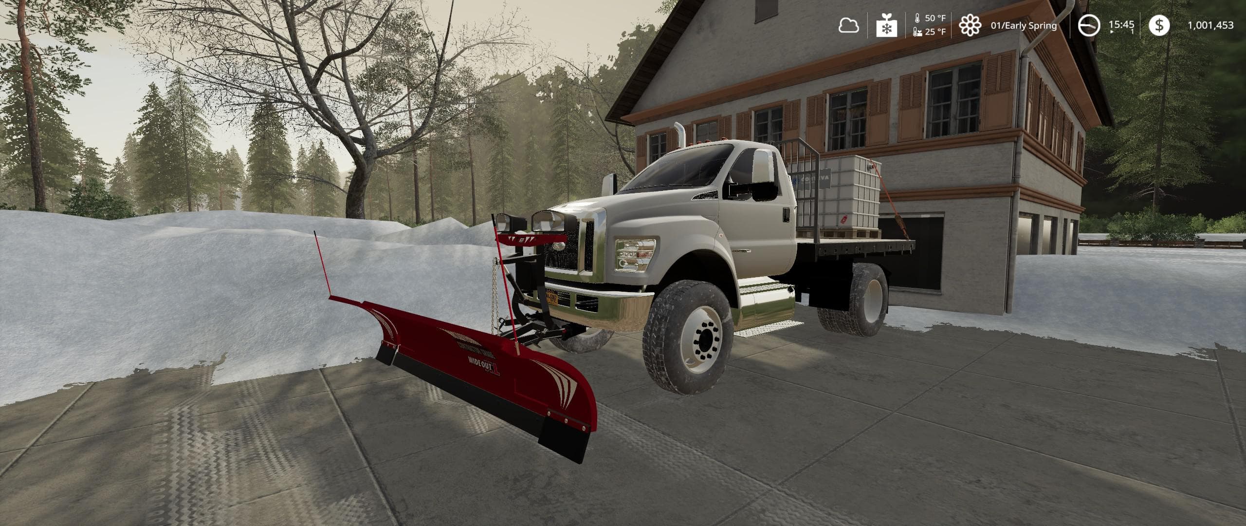 Ford F750 Flatbed Plow Truck 4