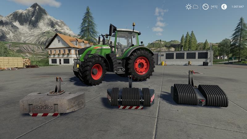 Front Weights Pack 4