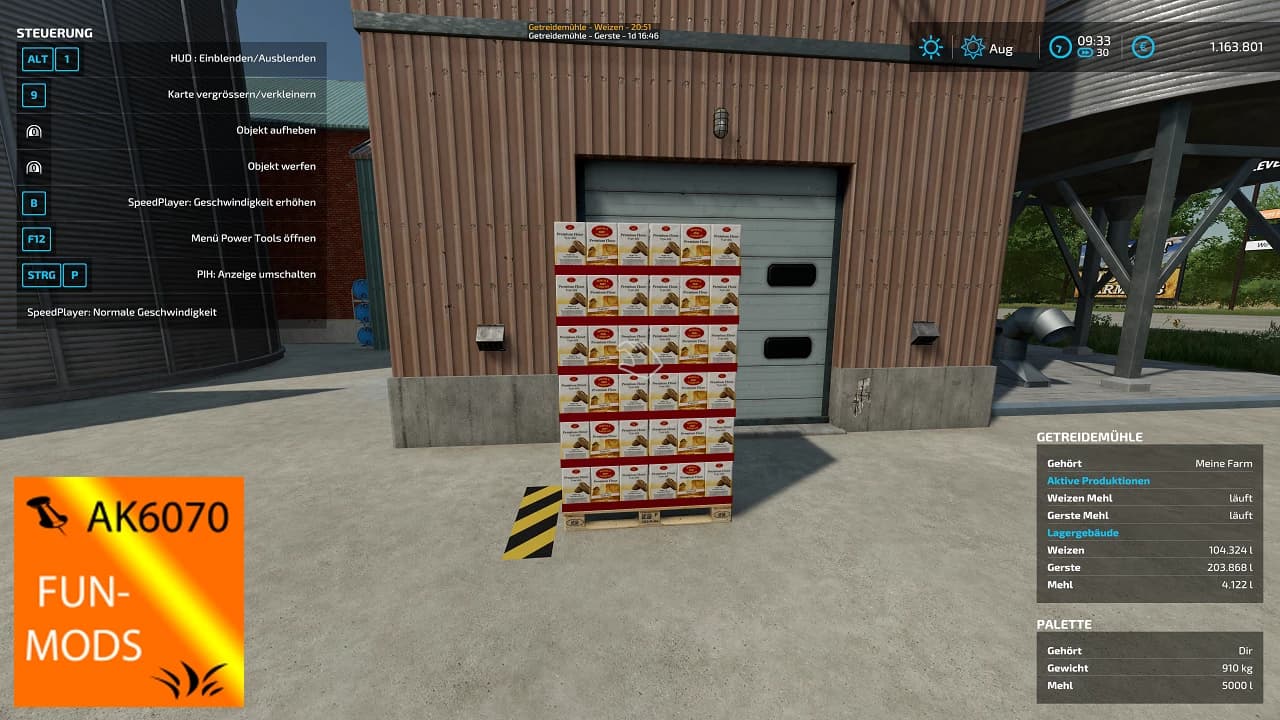 GRAINMILL WITH EMPTYPALLET 2
