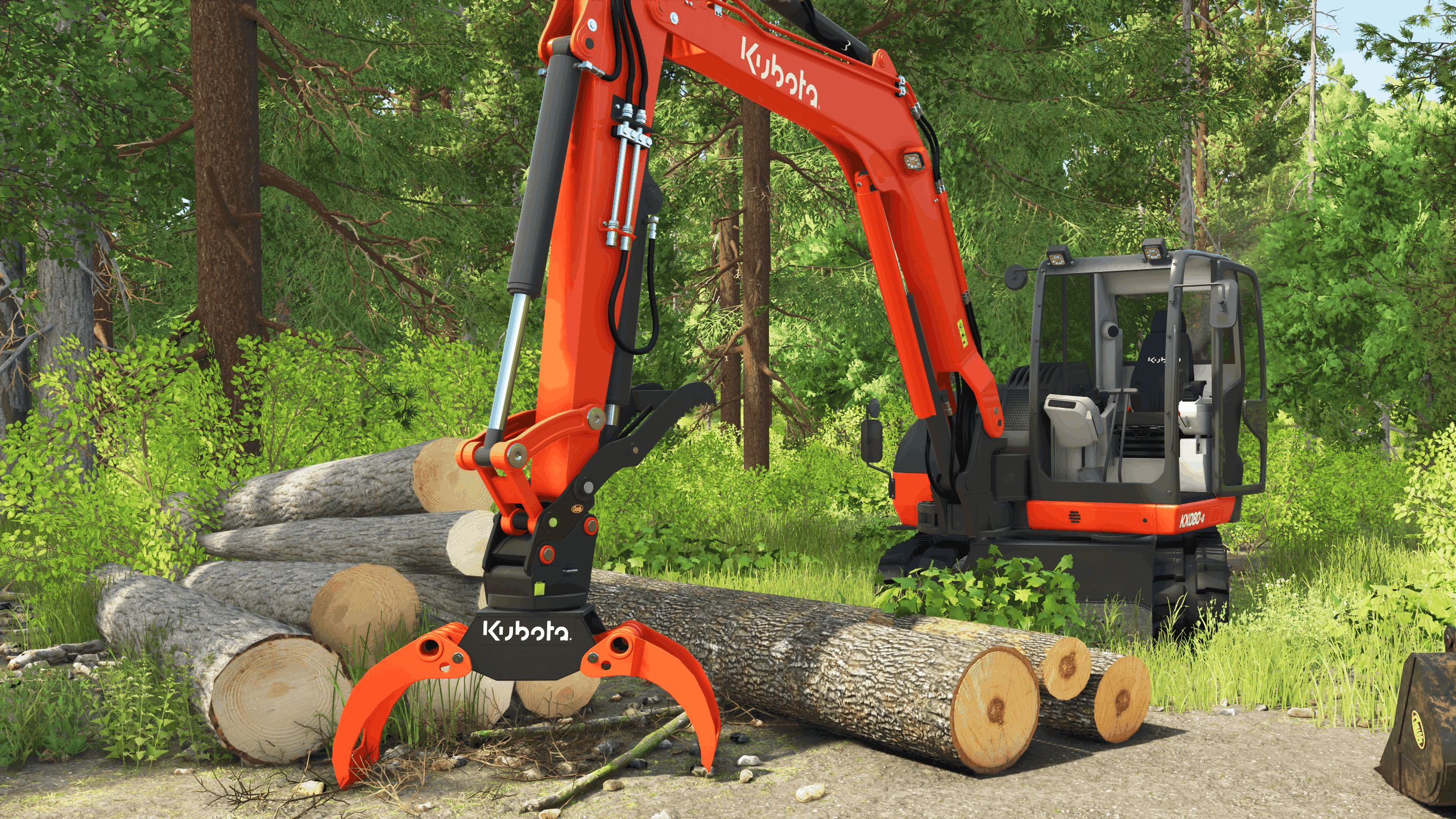 Grapple Saw for Kubota KX080-4