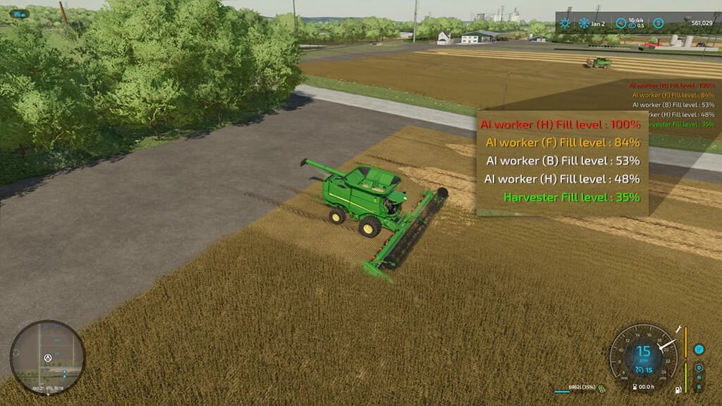 HARVESTER FILL MONITOR 5