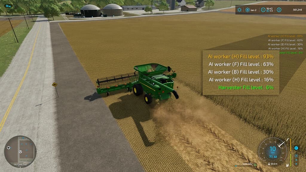 HARVESTER FILL MONITOR 3