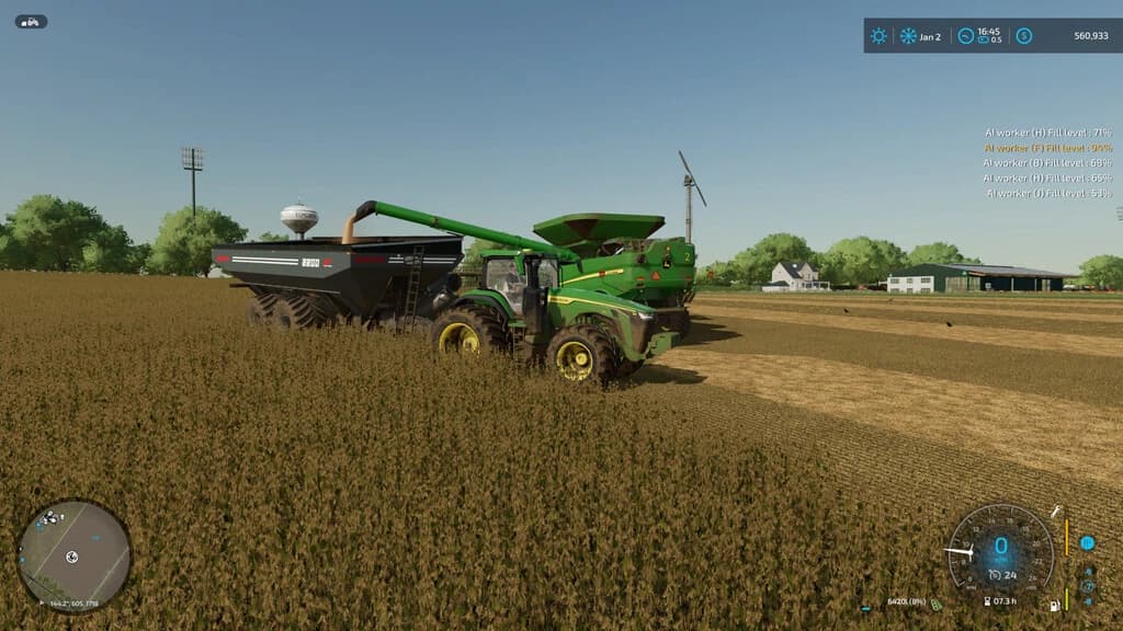 HARVESTER FILL MONITOR 2