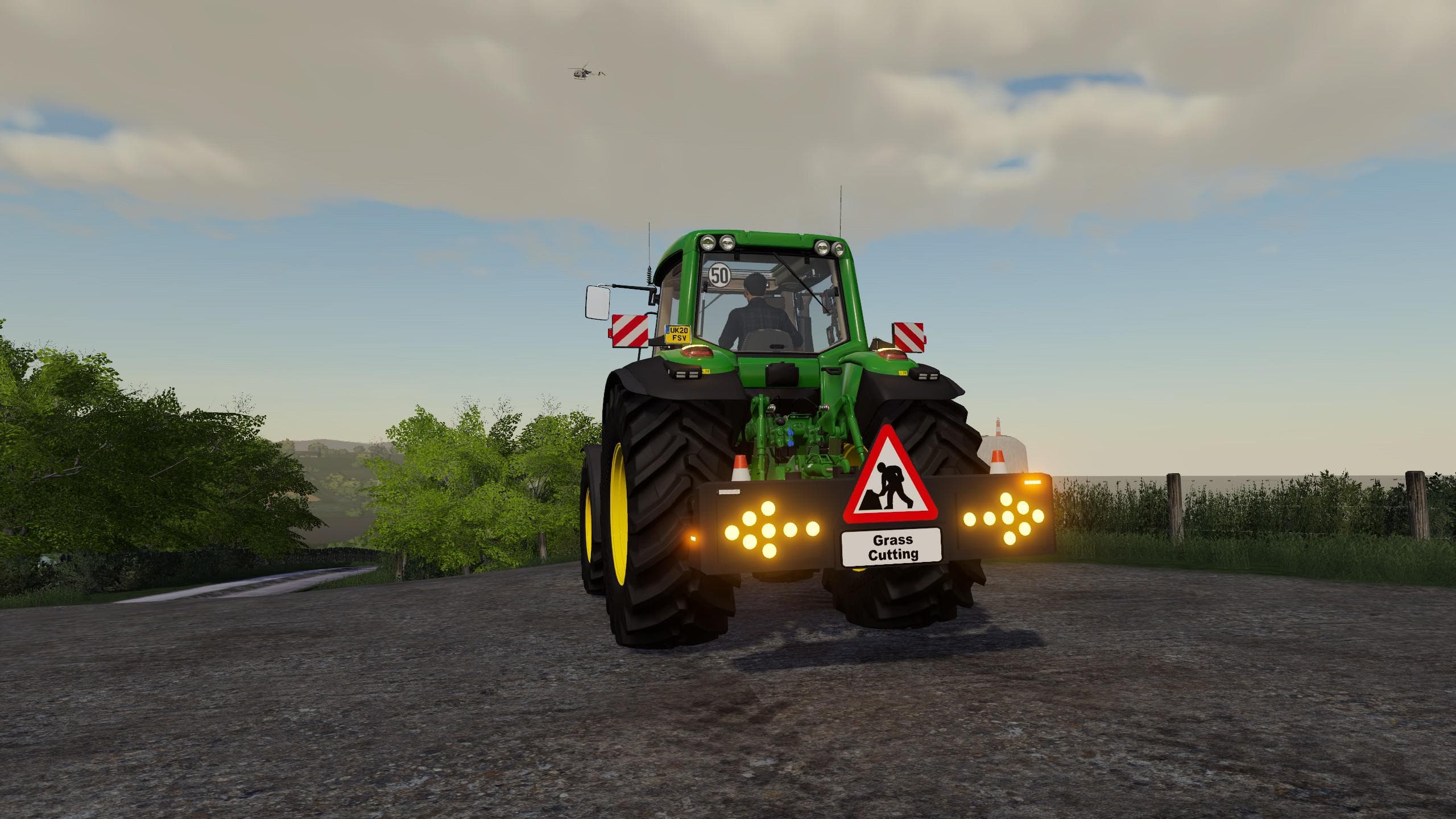 HEDGE/GRASS CUTTING WARNING 2