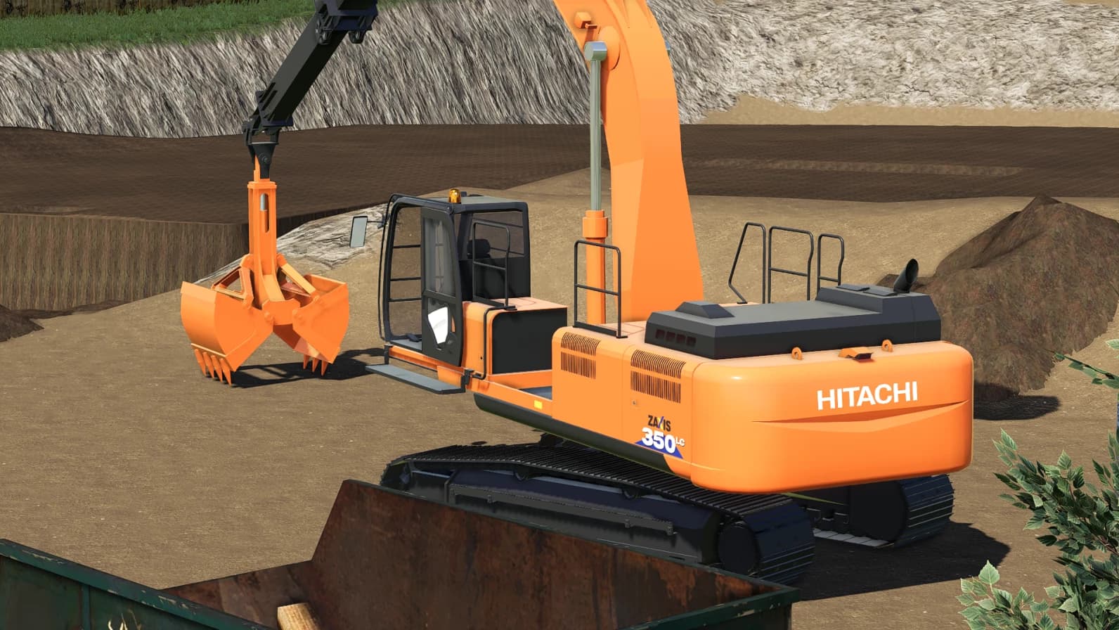 HITACHI 350LC TELESCOPE 4