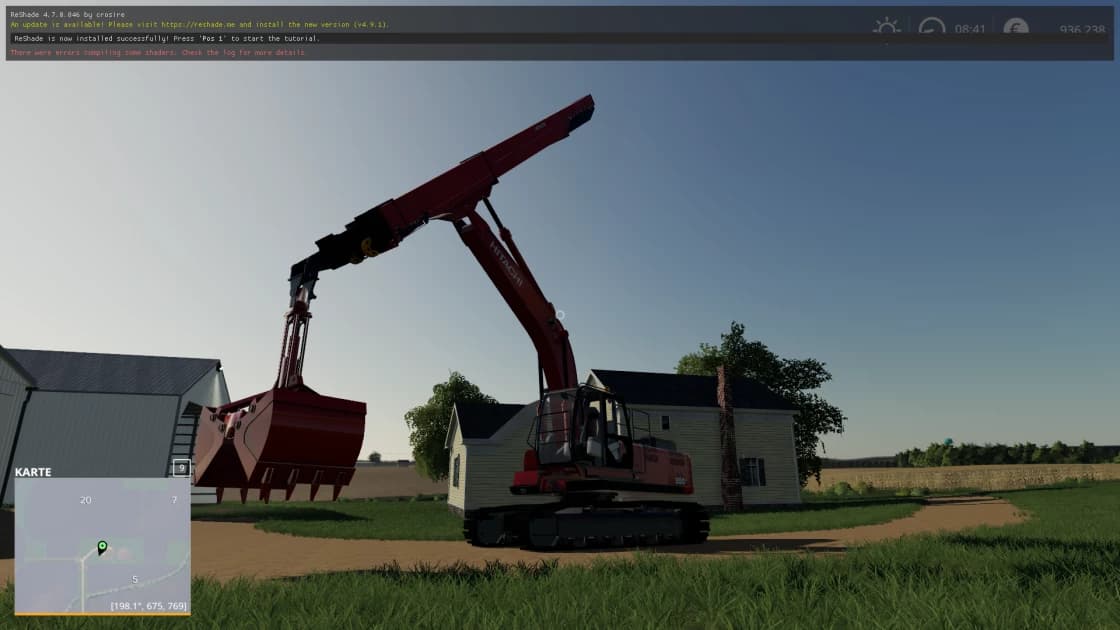 HITACHI 350LC TELESCOPE