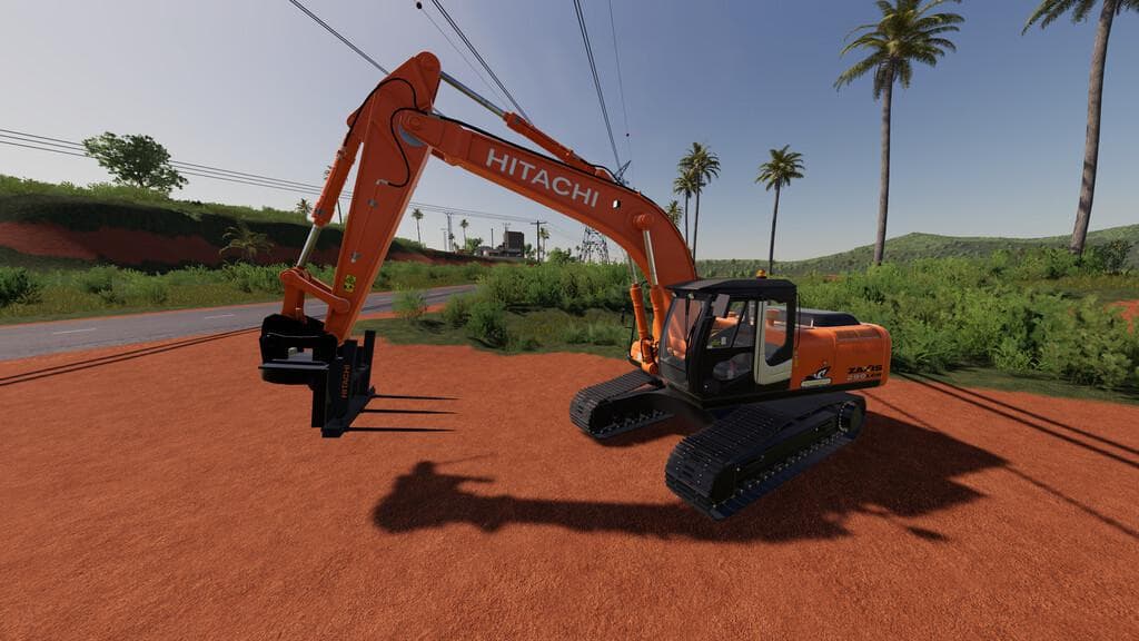 HITACHI ZX290LC BALE FORKS 2