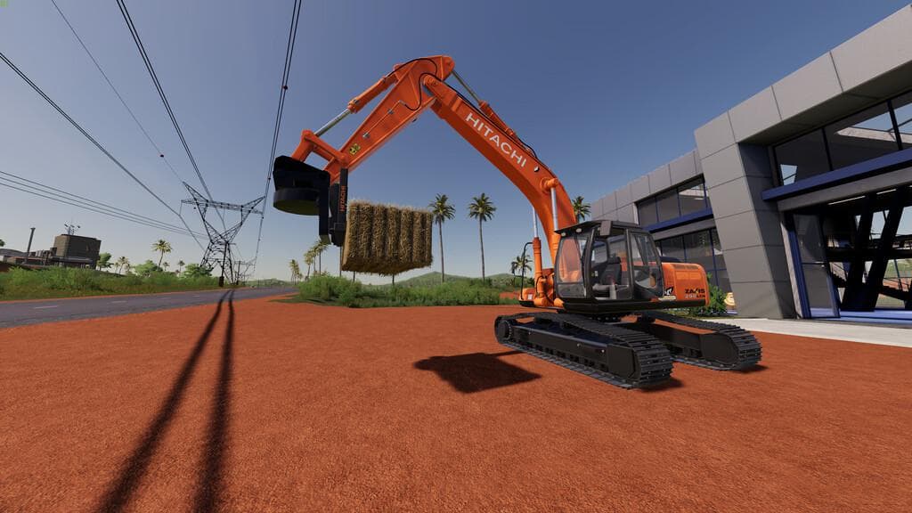 HITACHI ZX290LC BALE FORKS