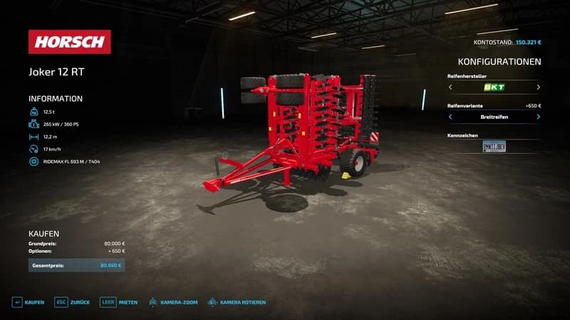 HORSCH JOKER 12 RT 2