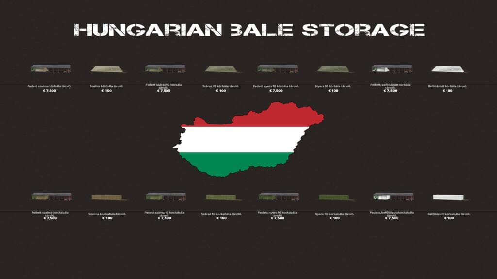 HUNGARIAN BALE STORAGE PACK 5