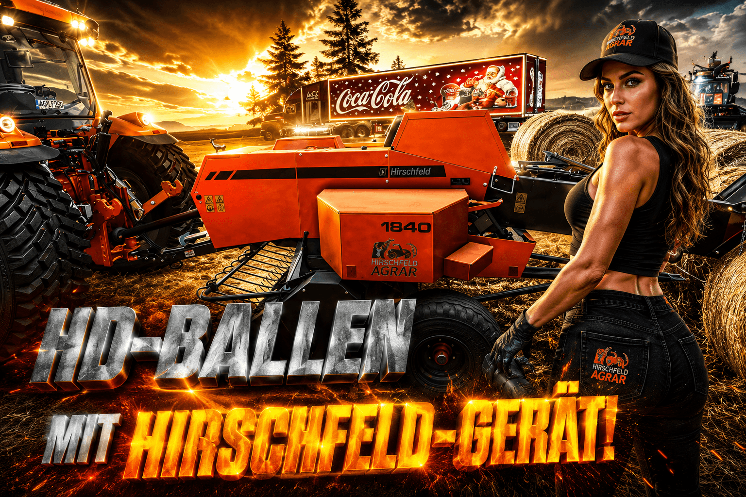 Hirschfeld MF 1840 baler