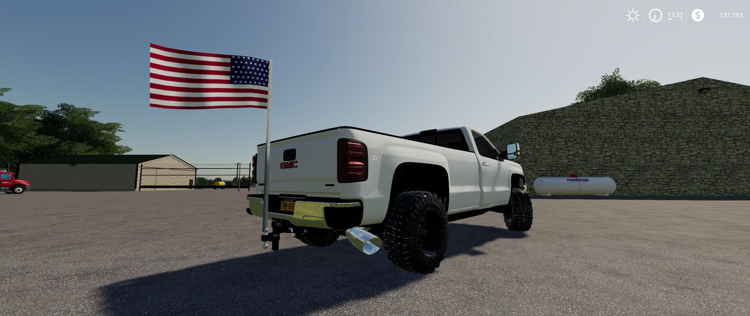 Hitch Mount American Flag