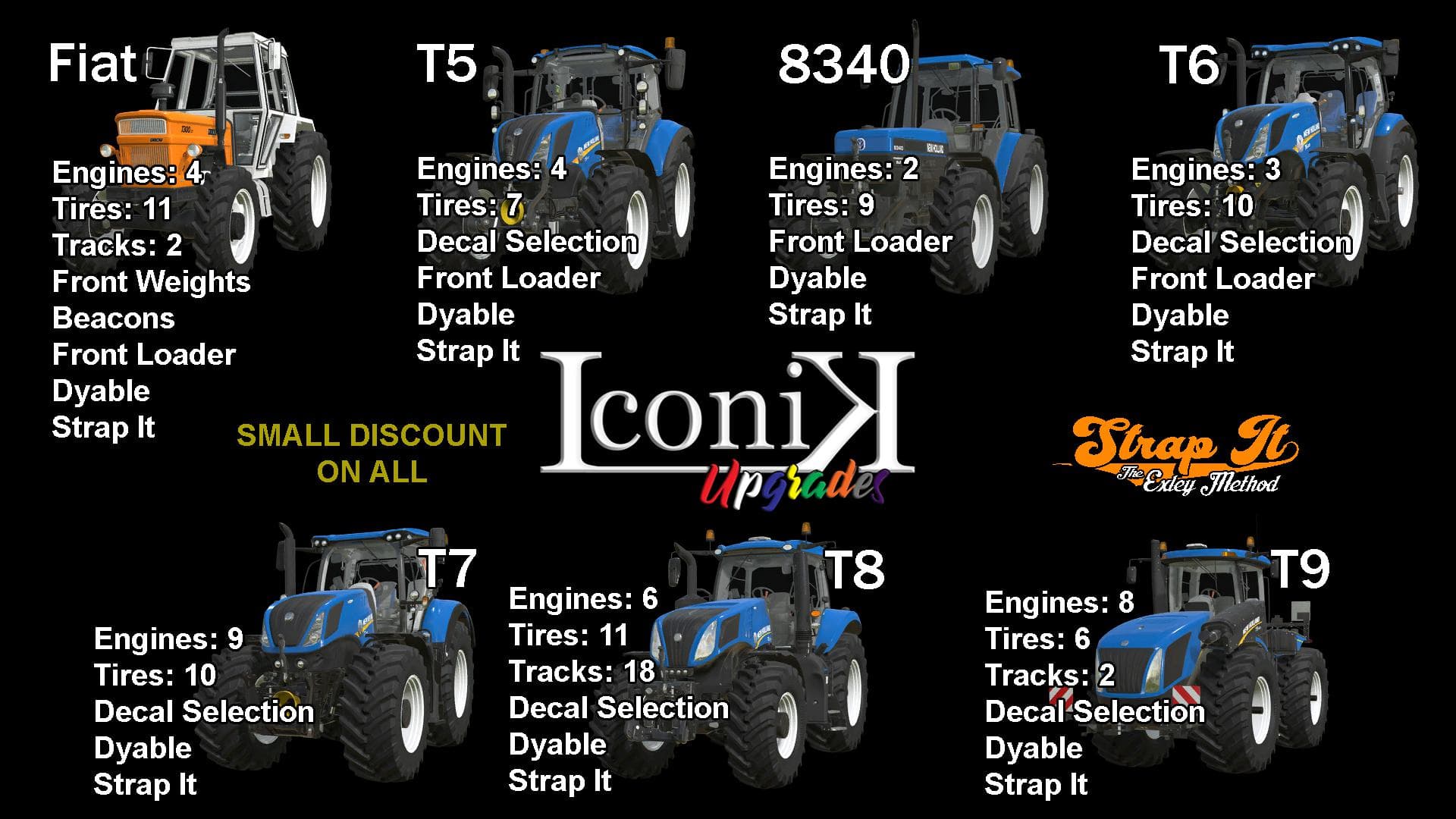 ICONIK NEW HOLLAND TRACTORS