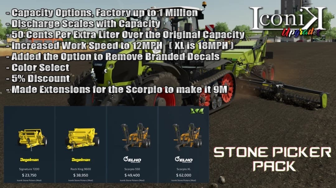 ICONIK STONE PICKER PACK