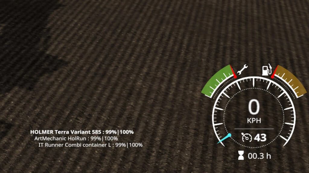 IMPLEMENT WEAR INFO HUD 3
